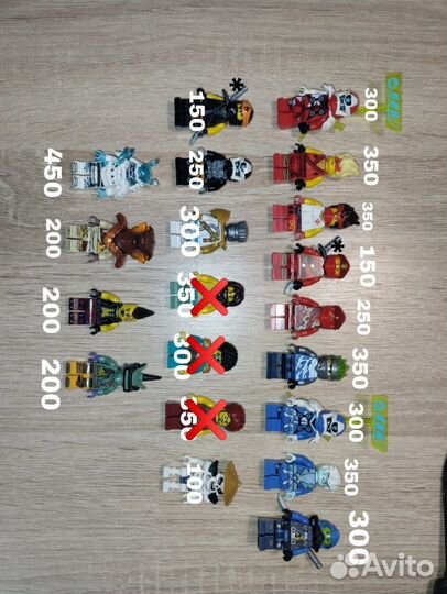 Lego Ninjago минифигурки