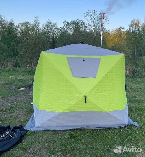 Мобильная баня палатка с печкой в аренду
