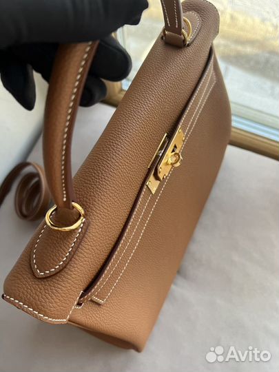 Сумка Hermes Kelly 32 gold togo