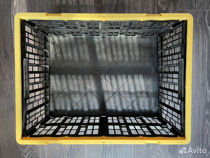 Новый ящик складной пластик черный