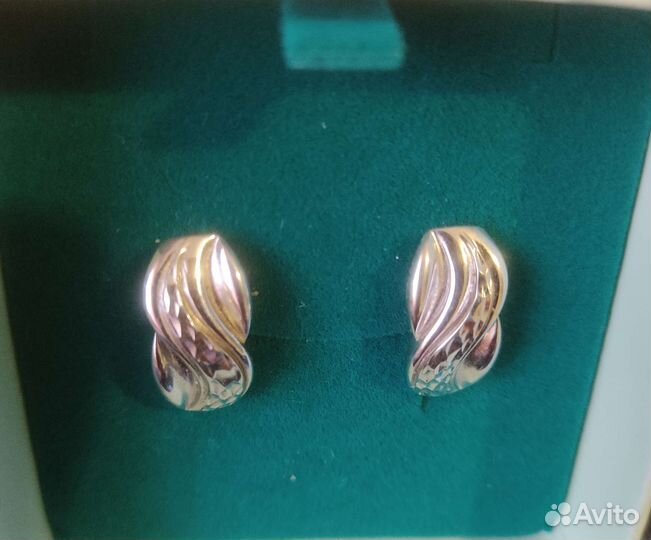 Серьги серебро