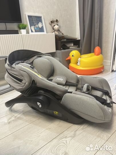 Автолюлька joie с базой и адаптерами на коляску