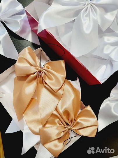 Банты на елку-созданы в ручную