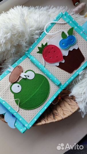 Книжка из фетра для малышей от 6 мес-2лет