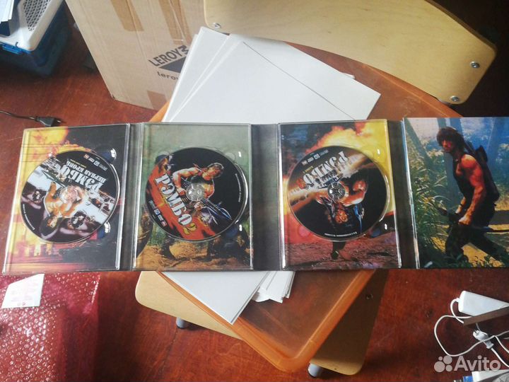 Dvd диск Рэмбо 1,2,3 часть коллекцеонное издание