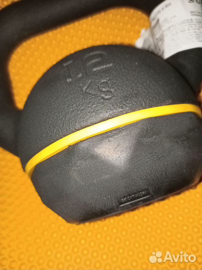 Спортинвентарь для фитнеса кроссфита, чугун 12 кг