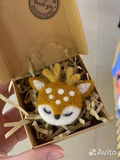 Брошки из шерсти