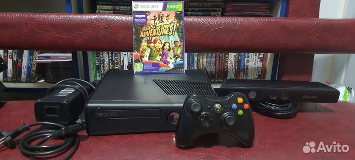 Xbox 360 Slim 320 Гб. 100 игр. Kinect. Вариант 5