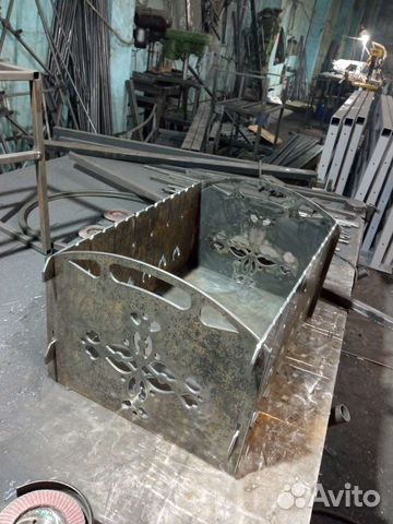 Мангал разборный 4 мм. Рабочая зона 390*600