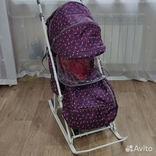 Санки коляска ника новые
