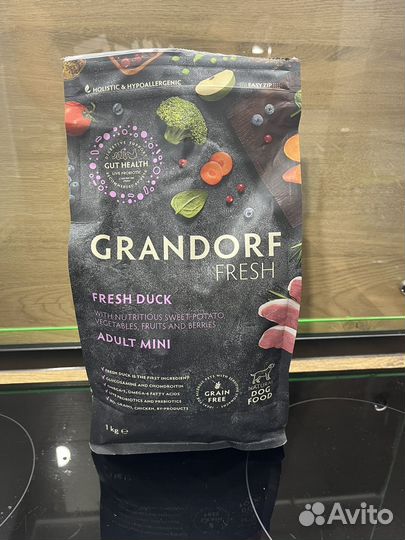 Корм для собак Grandorf Fresh Duck Adult Mini