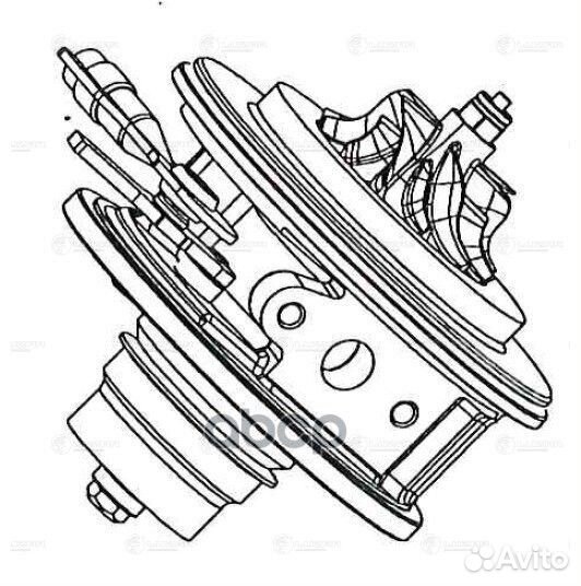 Турбокомпрессор б,корп. (картридж) для ам Soren