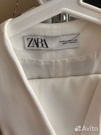 Белая жилетка zara