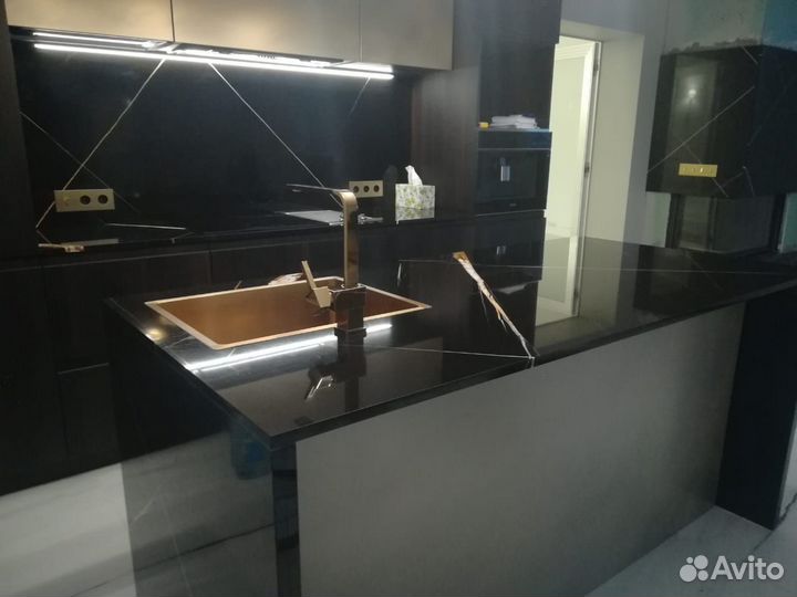 Столешница из искусственного камня с замером