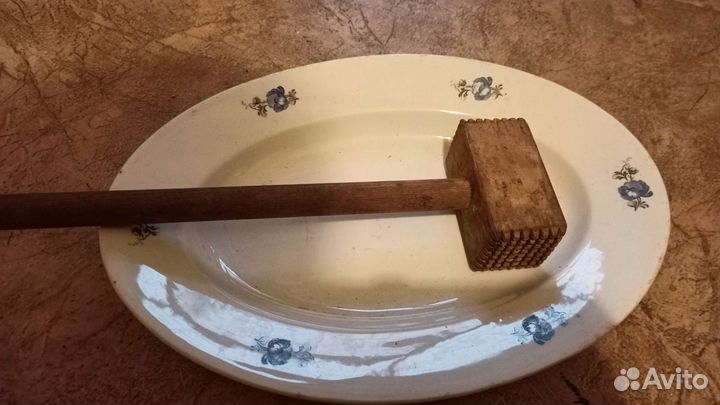 Молоток деревянный пищевой СССР, для разделки мяса