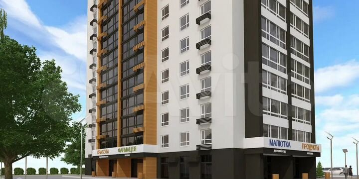 3-к. квартира, 94,9 м², 3/16 эт.