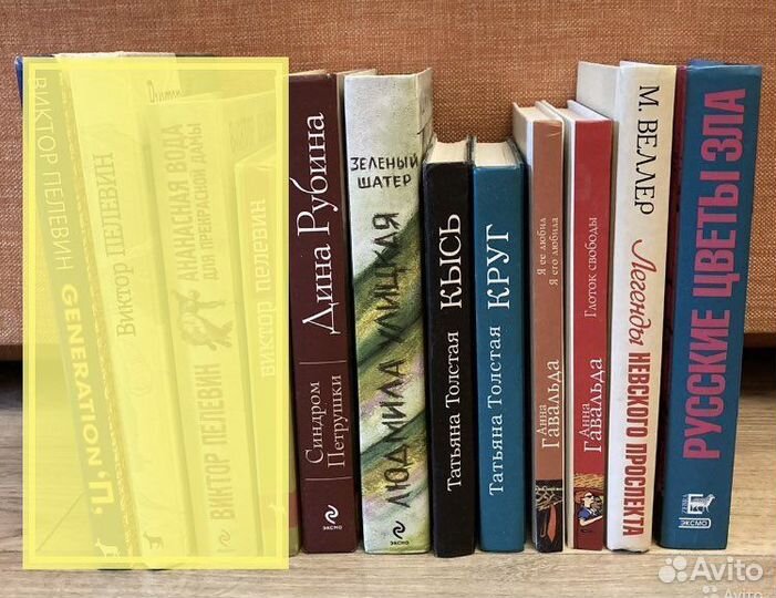 Книги Пелевин Рубина Улицкая Толстая Веллер
