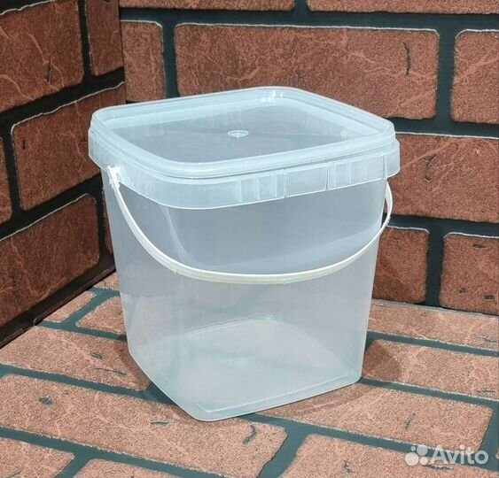 Ведро пластиковое пищевое 2,5 литра