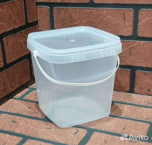 Ведро пластиковое пищевое 2,5 литра