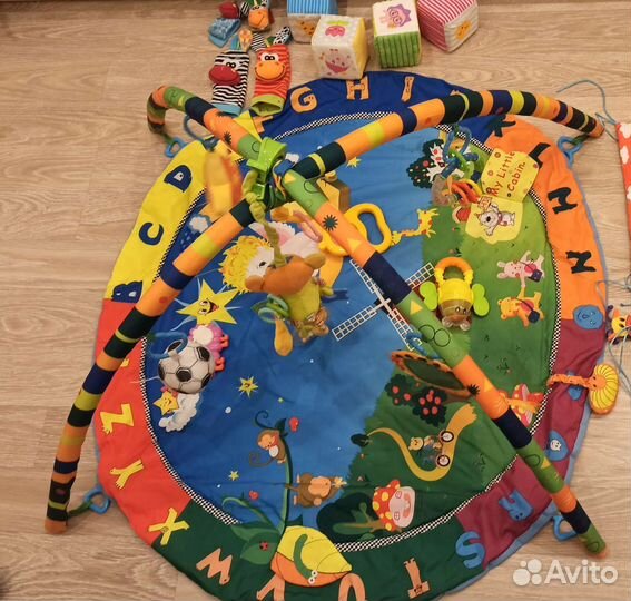 Развивающий коврик игрушки малышам детям пакетом