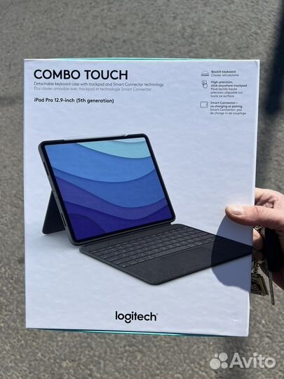 Чехол logitech combo touch iPad pro 12.9
