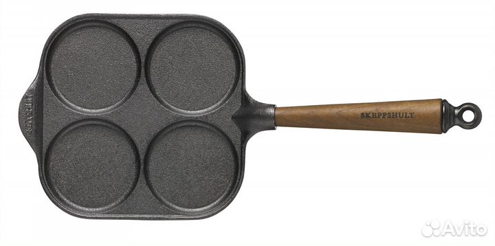 Чугунная сковорода для блинов и яичницы Швеция