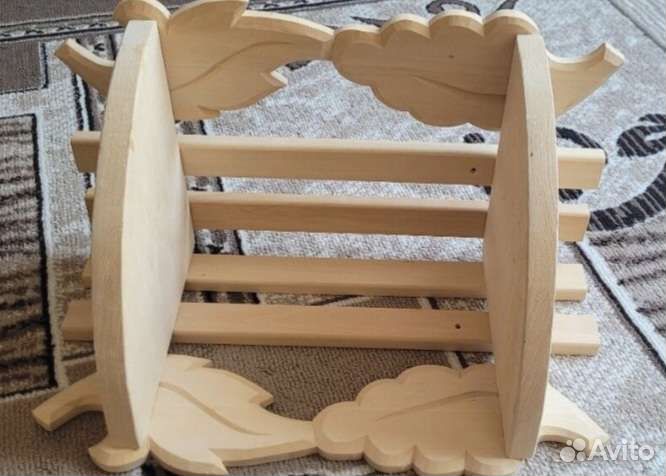 Полка деревянная угловая