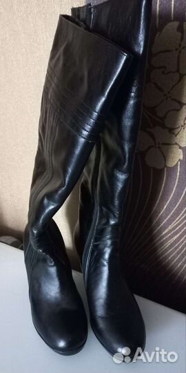 Сапоги 37 зима кожа