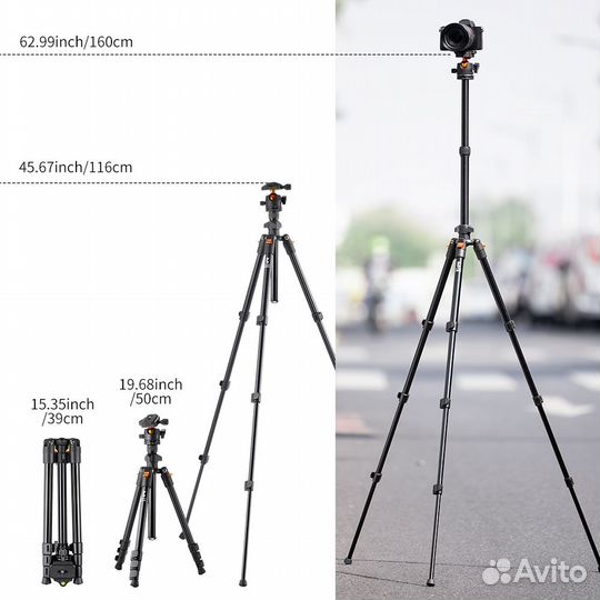 Штатив K&F Сoncept для фотоаппарата и видео новый