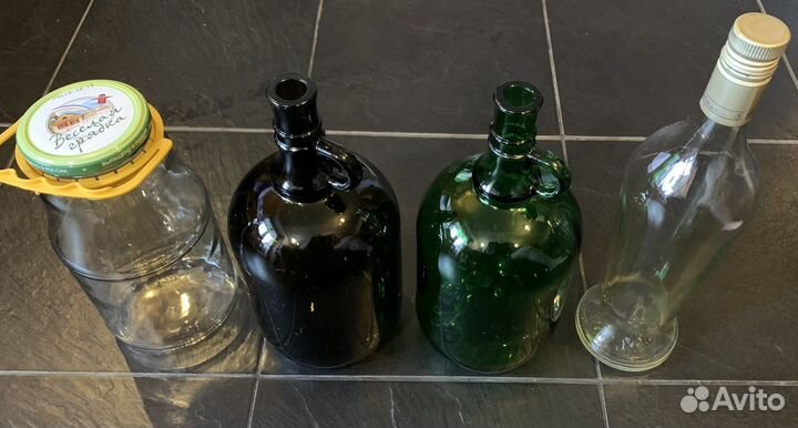 Бутылки и банки, крышки для банок