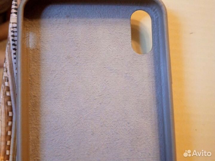 Чехол на iPhone X s max Leather Case