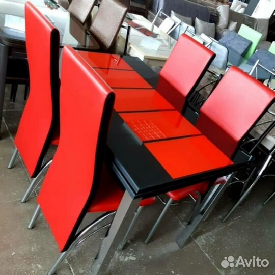 Стол обеденный Аполлон стекло 0,9 м