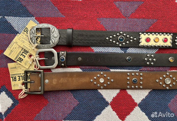 Ремень мужской RRL Ralph Lauren Double RL