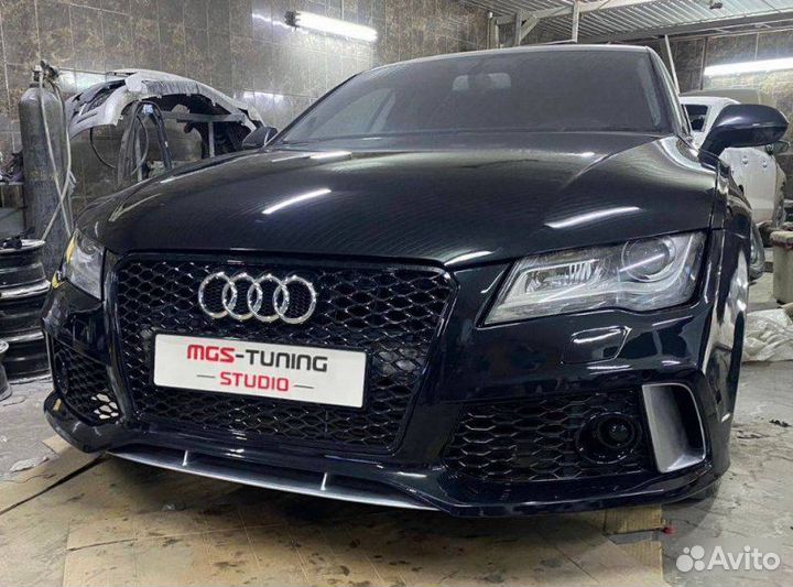 Передний бампер в стиле RS7 Audi A7 4G 2010-2014