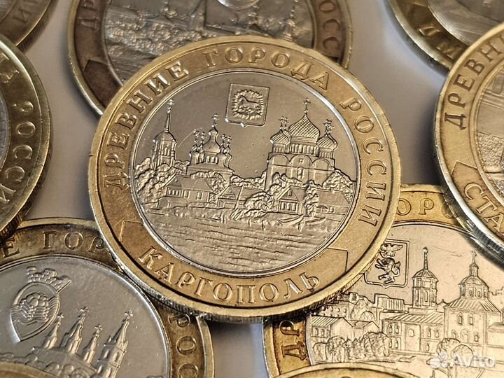 Набор биметаллических монет Древние города России