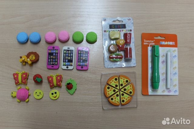 Ластики. Стирательные резинки. Коллекция