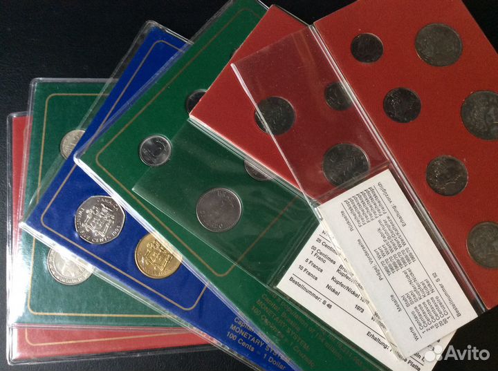 Иностранные монеты. Наборы монет