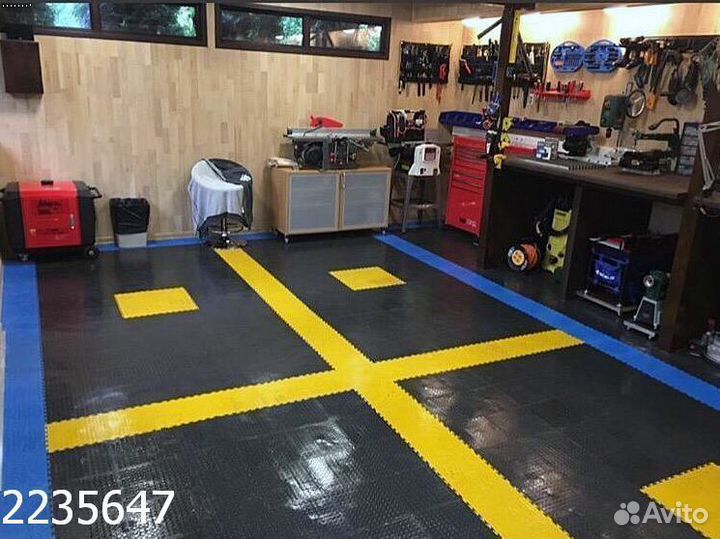 Модульные полы для гаража