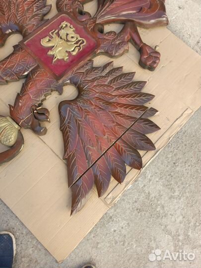 Герб России большой из дерева