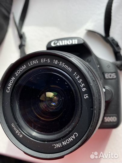 Зеркальный фотоаппарат Canon 500d + 18-55 kit + 8G