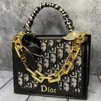 Женская сумка Dior тёмно - серая