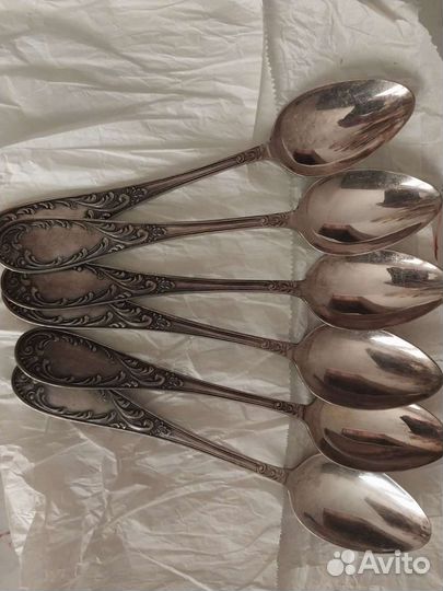 Ложки столовые мельхиор СССР Кольчугино