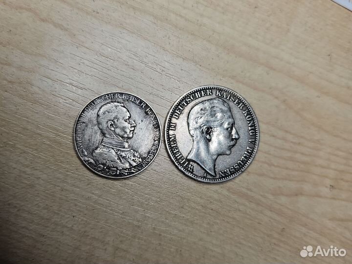 Серебряные монеты Николай 2