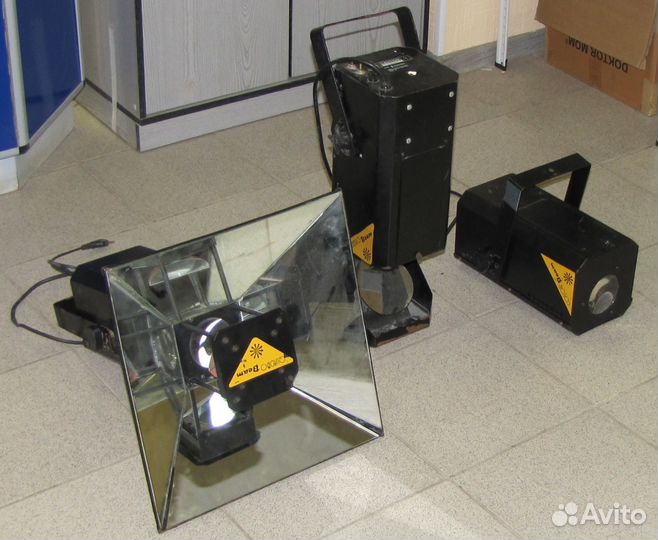 Светомузыка Color Disco Qvadro Beam полицвет Mic