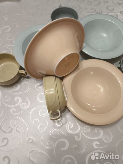 Тарелки и чашки Башкирский фарфор