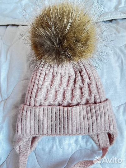 Шапка зимняя для девочки 44 46