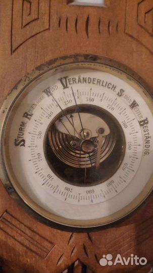 Старинный барометр/термометр. Метеостанция