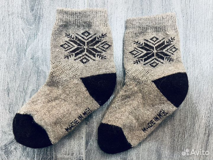 Носки детские из шерсти яка