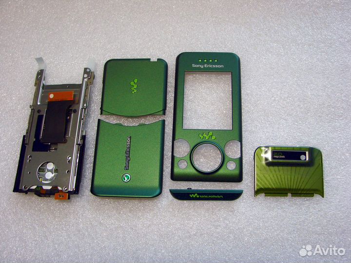 Части корпуса Sony W580i green и black orange