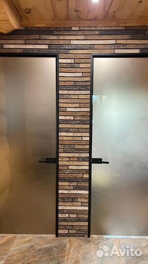 Стеклянная дверь для бани и сауны